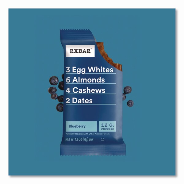 Rxbar Adult Bars, Blueberry, 1.83 oz Bar, 12PK - CGO00426