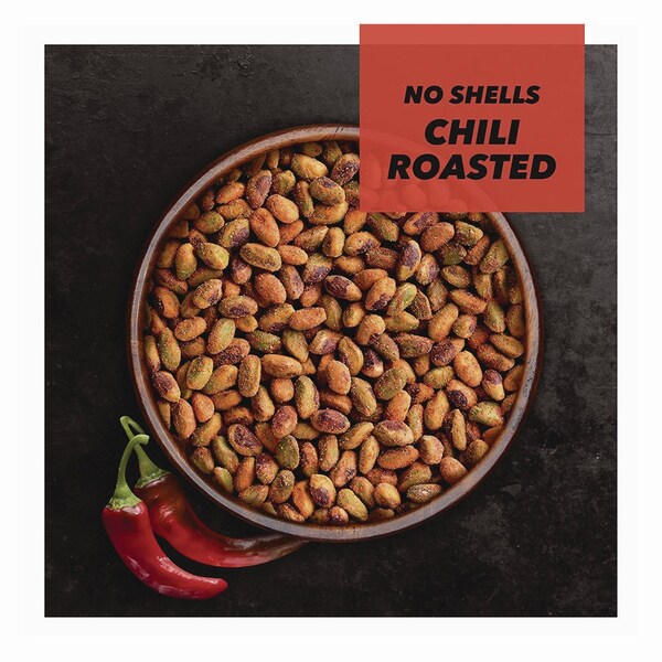 Wonderful No Shells, Chili Roasted Pistachios, 2.25 oz Packet, 24PK - PAR91087