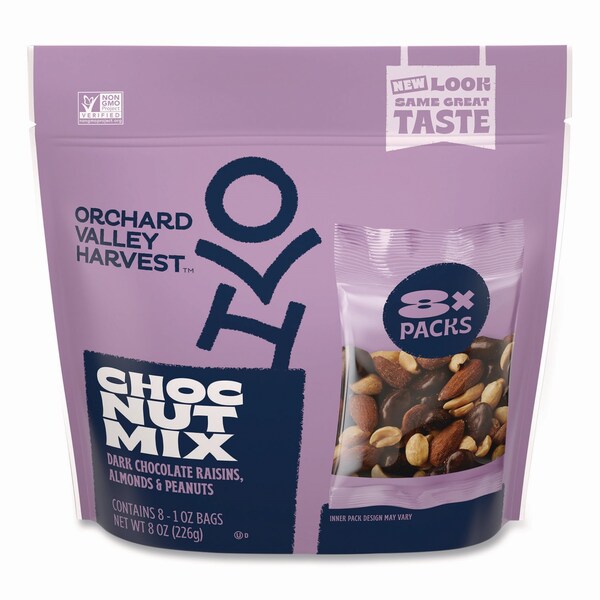 Orchard Valley Harvest Chocolate Raisin Nut Mix, 8 1 oz Bags - JOH36636
