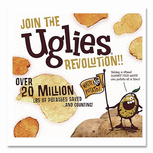 Uglies Kettle Potato Chips, Assorted, 0.88 oz/1 oz Bags, 30PK - DFN34091