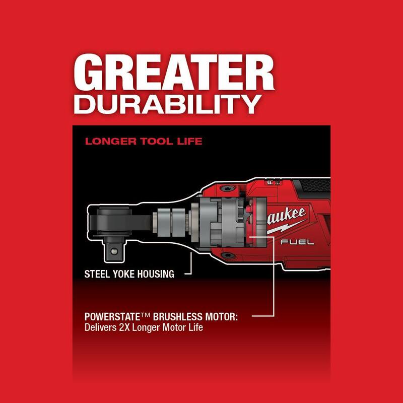 Milwaukee M12 FUEL 12V Lithium-Ion Brushless Cordless High Speed 3/8 in. Ratchet Kit con una Batería, Cargador y Bolsa - 2567-21H