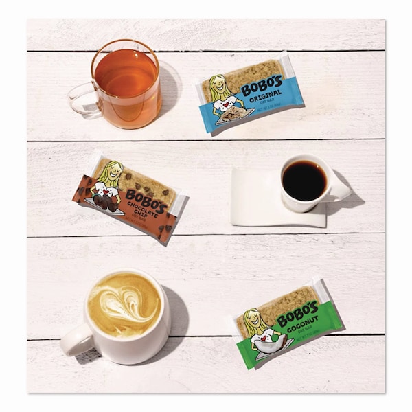 Bobos Oat Bar Coconut/Chocolate Chip/Original Multipack, 3 oz Individually Wrapped, 12PK - BBO00098