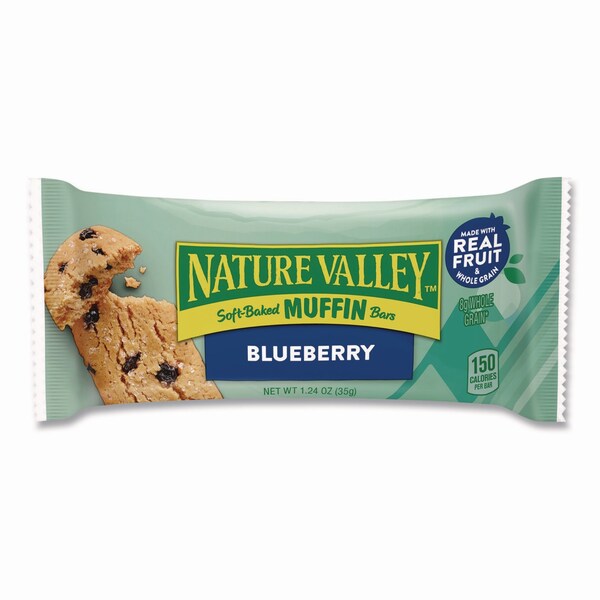 Nature Valley Blueberry Soft-Baked Muffin Bar, 1.24 oz Bar, 12PK - GEM20668