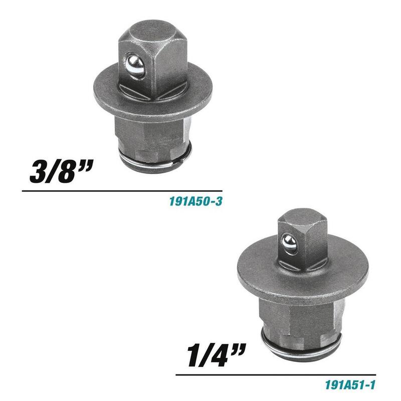 Kit de trinquete cuadrado inalámbrico de unidad cuadrada Makita 3/8 in./1/4 in. 18V LXT de iones de litio - XRW01SR1