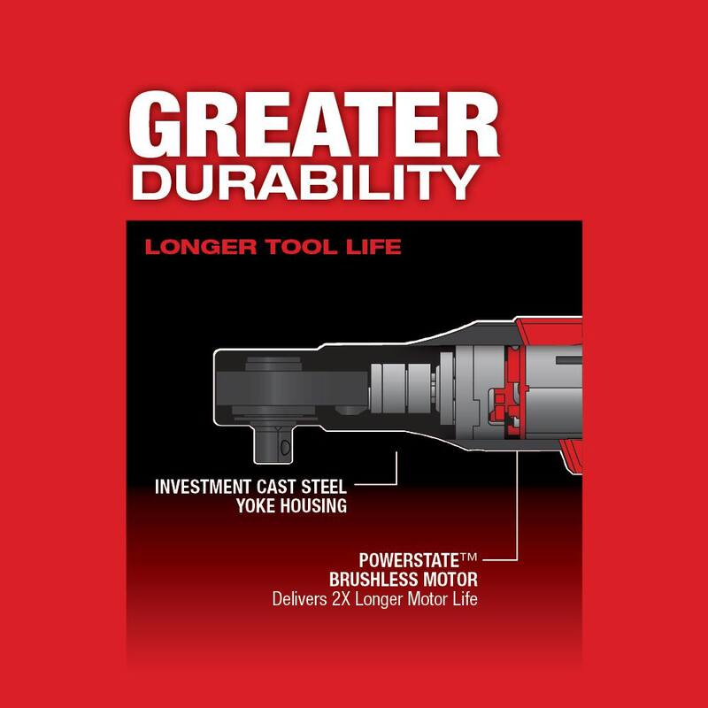 Milwaukee M12 FUEL 12V Llave de trinquete inalámbrica sin escobillas de ion de litio de 3/8 pulg. con batería M12 2.0Ah - 2557-20-48-11-2420