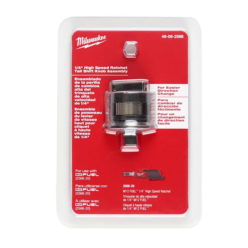 Ensamble de perilla de cambio alto de trinquete de alta velocidad de 1/4 pulgadas Milwaukee M12 - 49-06-2566