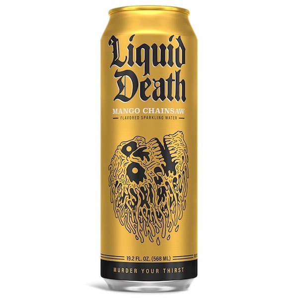 Liquid Death Liquid Death Mango Chainsaw Mango Sparkling Spring Water 19.2 fl. oz. 1 pk - 00208