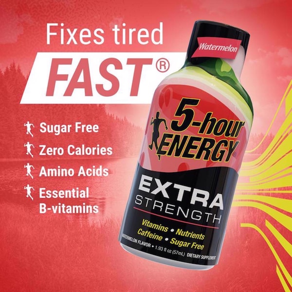 5 Hour Energy 5-hour Energy Watermelon Sugar Free Watermelon Energy Shot 1.93 oz - 775121