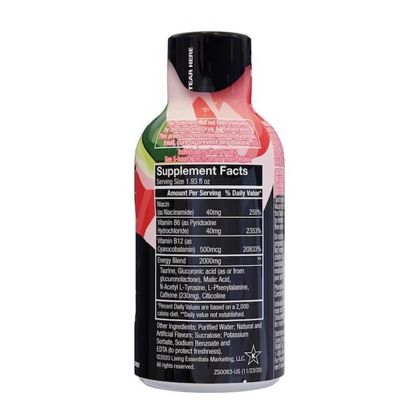5 Hour Energy 5-hour Energy Watermelon Sugar Free Watermelon Energy Shot 1.93 oz - 775121