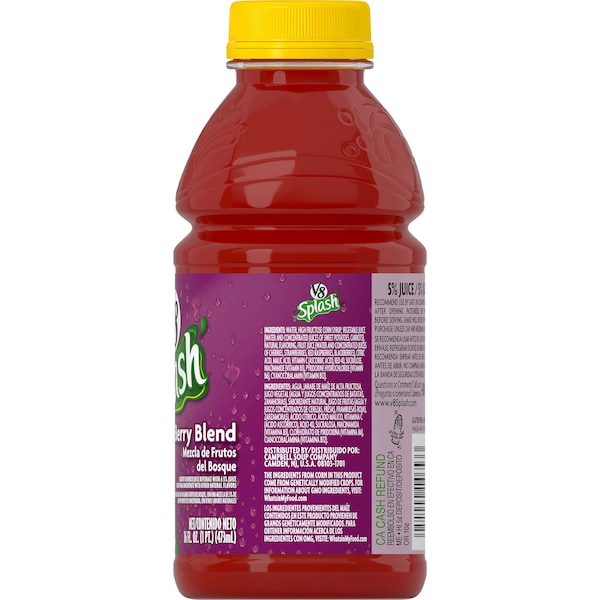 V8 V8 Berry Splash 16 oz. Bottle, PK12 - 000014653