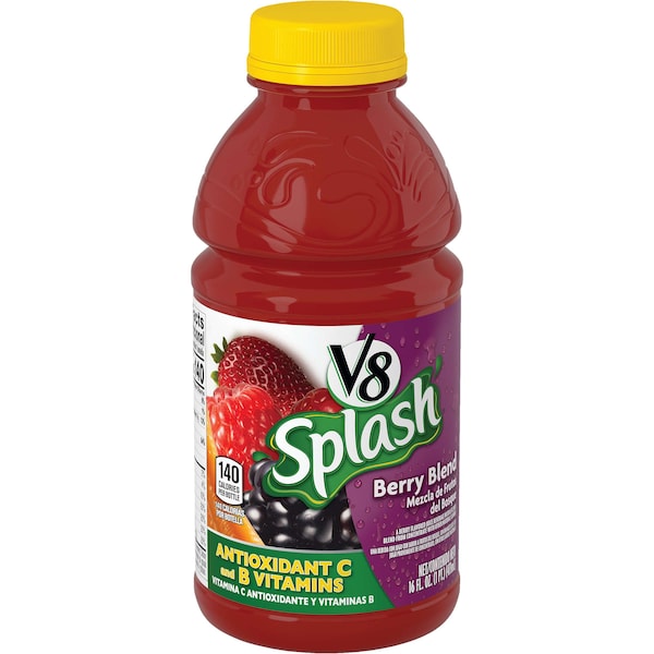 V8 V8 Berry Splash 16 oz. Bottle, PK12 - 000014653