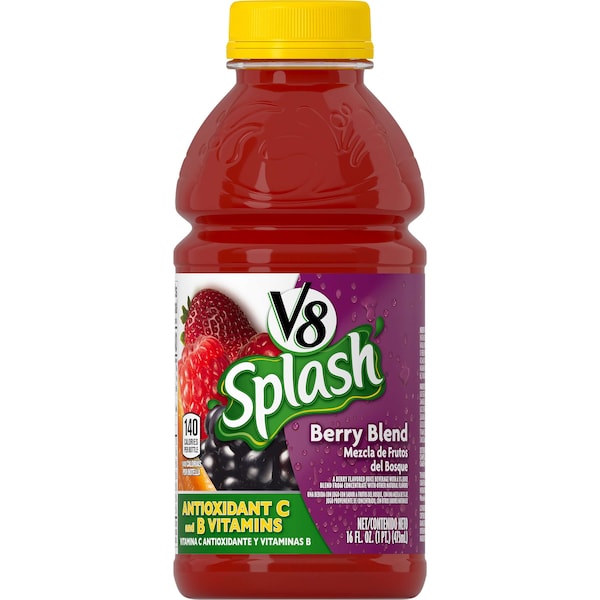 V8 V8 Berry Splash 16 oz. Bottle, PK12 - 000014653