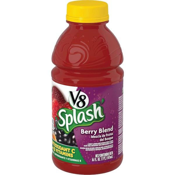 V8 V8 Berry Splash 16 oz. Bottle, PK12 - 000014653