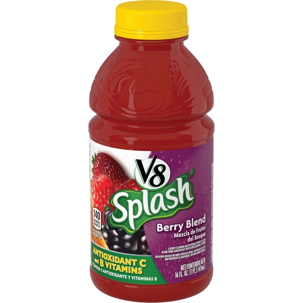 V8 V8 Berry Splash 16 oz. Bottle, PK12 - 000014653