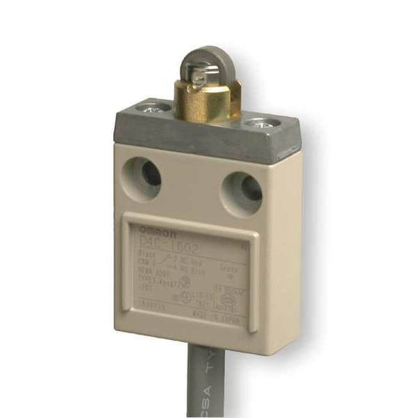 Interruptor de límite Omron, pistón, rodillo, SPDT, 5A @ 240V AC, Ubicación del actuador: Superior - D4C1602