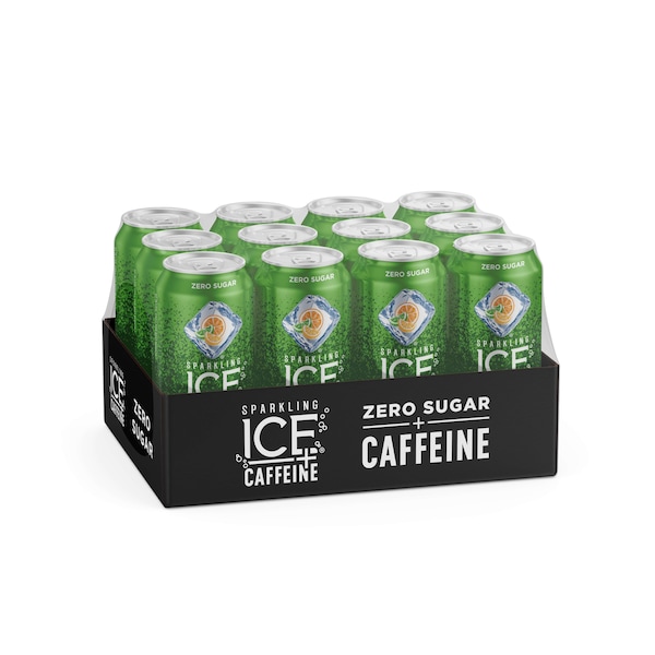 Sparkling Ice Sparkling Ice +Caffeine Triple Citrus Sparkling Water 16 oz., PK12 - FG00214