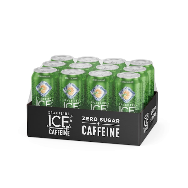 Sparkling Ice Sparkling Ice +Caffeine Triple Citrus Sparkling Water 16 oz., PK12 - FG00214