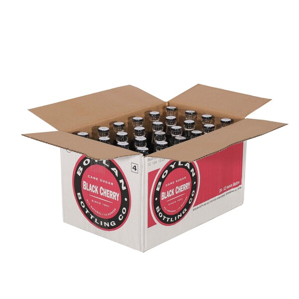 Boylan Bottling Boylan Bottling Loose Black Cherry Soda 12 fl. oz. Bottle, PK24 - 00760712042001