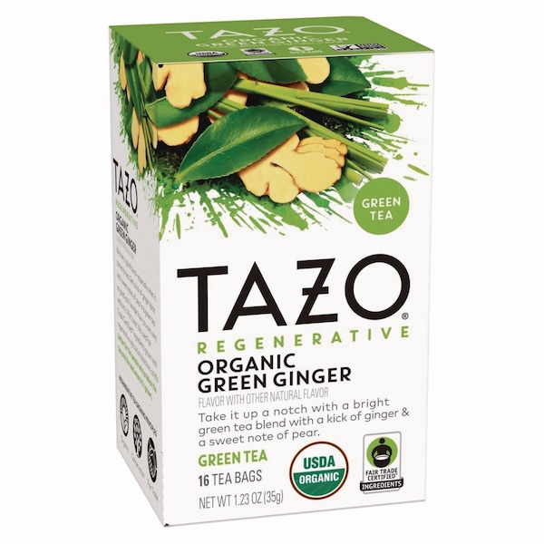 Tazo Tea Bags, Organic Green Ginger, 96PK - 10794522003560