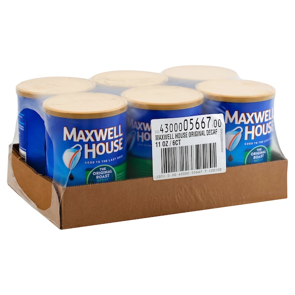 Maxwell House Maxwell House Decaffeinated Original Medium Ground Coffee 11 oz., PK6 - 00043000056677