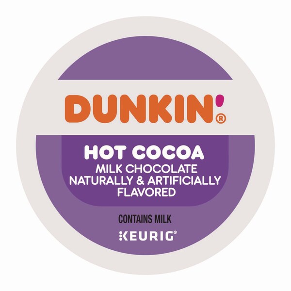 Dunkin Milk Chocolate Hot Cocoa K-Cup Pods, PK22 PK - 881334012613
