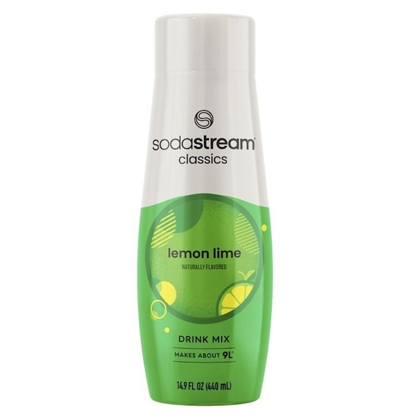 Sodastream Classics Soda Drink Mix, Water, Lemon Lime, 14.9 fl-oz Bottle - 1424226012