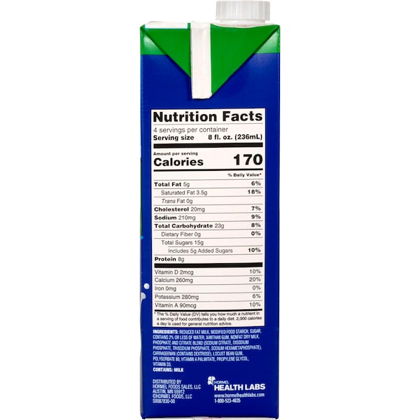 Hormel Healthlabs IDDSI Level 2 Nectar Consistency Thickened Dairy Beverage 32 oz., PK8 - 73625
