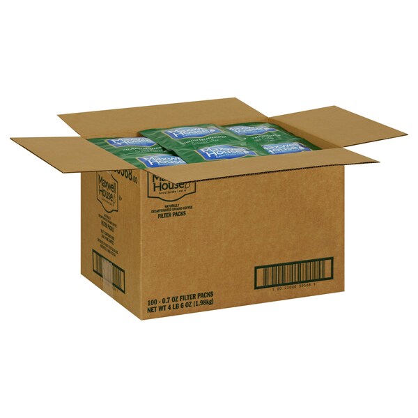 Maxwell House Maxwell House Filter Pack Decaffeinated Ground Coffee .7 oz., PK100 - 10043000395681