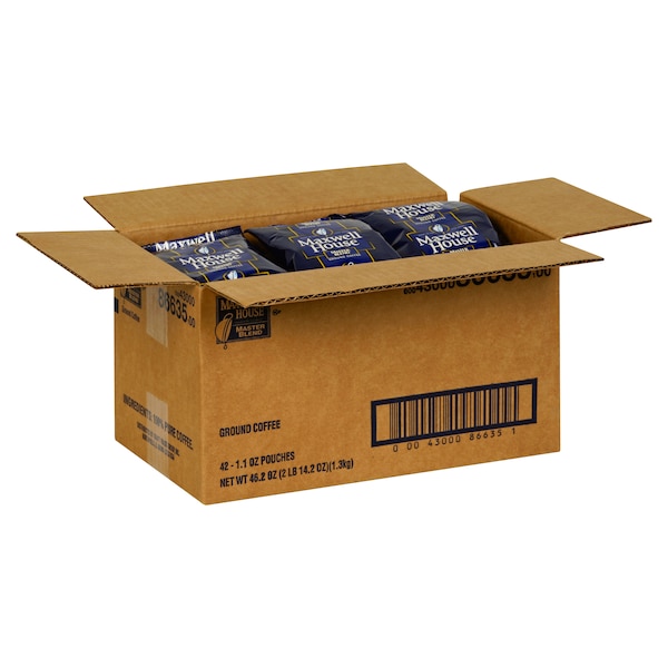 Maxwell House Maxwell House Coffee Master Blend Ground Coffee 1.1 oz., PK42 - 00043000866351