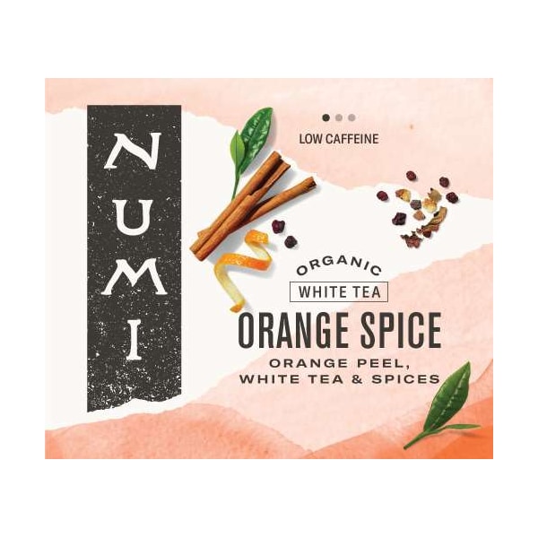 Numi Organic Tea Orange Spice White Tea, PK100 - 30240