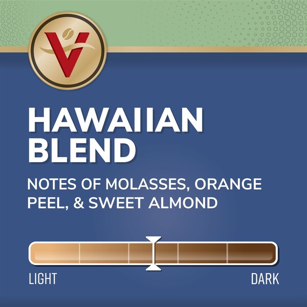 Victor Allen Hawaiian Blend, Medium Roast, 6 Pack - 12 Count, Single Serve Coffee Pods for K-Cup Brewers, 72PK - FG014769RV