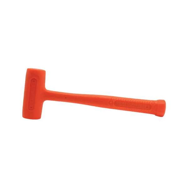 Stanley 18 oz. Soft Face Dead Blow Hammer. 12 in L, 1 1/2 in Face Dia, Steel, Orange - 57-542