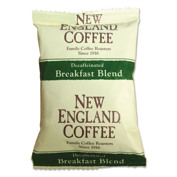 New England Coffee Coffee Portion Packs, Breakfast Blend Decaf, 2.5 oz Pack, 24PK - 026160
