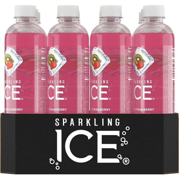 Sparkling Ice Sparkling Ice Kiwi Strawberry Sparkling Water 17 oz. Bottle, PK12 - FG00018