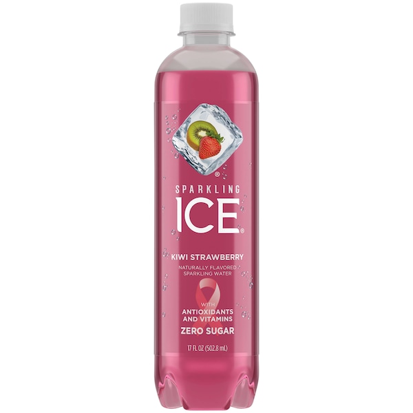 Sparkling Ice Sparkling Ice Kiwi Strawberry Sparkling Water 17 oz. Bottle, PK12 - FG00018