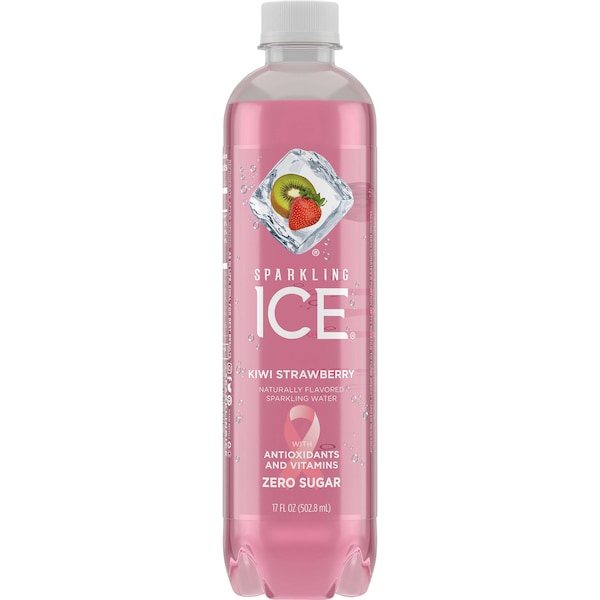 Sparkling Ice Sparkling Ice Kiwi Strawberry Sparkling Water 17 oz. Bottle, PK12 - FG00018