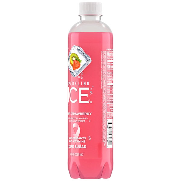 Sparkling Ice Sparkling Ice Kiwi Strawberry Sparkling Water 17 oz. Bottle, PK12 - FG00018