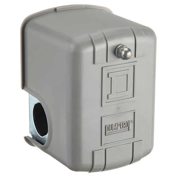 Interruptor de presión Telemecanique Sensors, (1) Puerto, 1/4 pulg FNPS, DPST, 60 a 200 psi, Acción estándar - 9013FHG52J59