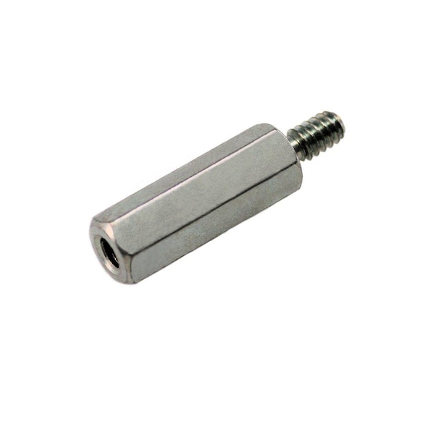 Unicorp Hex Standoff, #4-40 Thrd Sz, Brass Zinc Plated, 1/4" Hex W - 1435-M03-F21-440