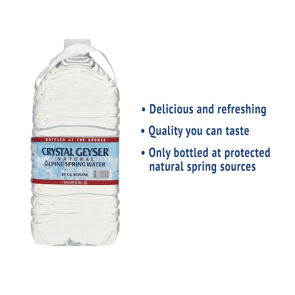 Crystal Geyser Crystal Geyser Natural Alpine Spring Water, 1 Gallon Jug - CGW12514-EA