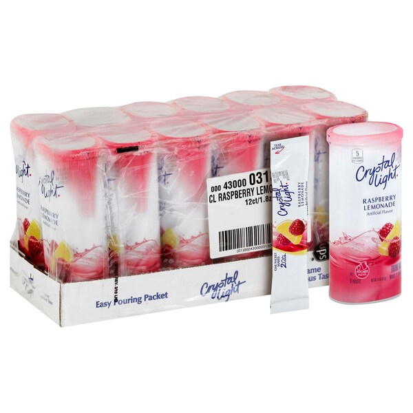 Crystal Light Crystal Light Lemonade Raspberry Beverage Mix 1.8 oz., PK12 - 00043000031308