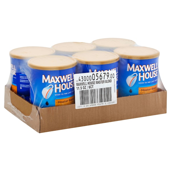 Maxwell House Maxwell House Master Blend Ground Coffee 11.5 oz., PK6 - 00043000056790