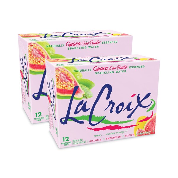 Lacroix Sparkling Water, Guava Sao Paulo, 12 oz Can, 24PK - NAV40113