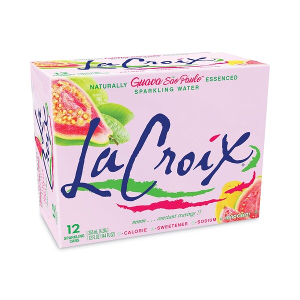 Lacroix Sparkling Water, Guava Sao Paulo, 12 oz Can, 24PK - NAV40113