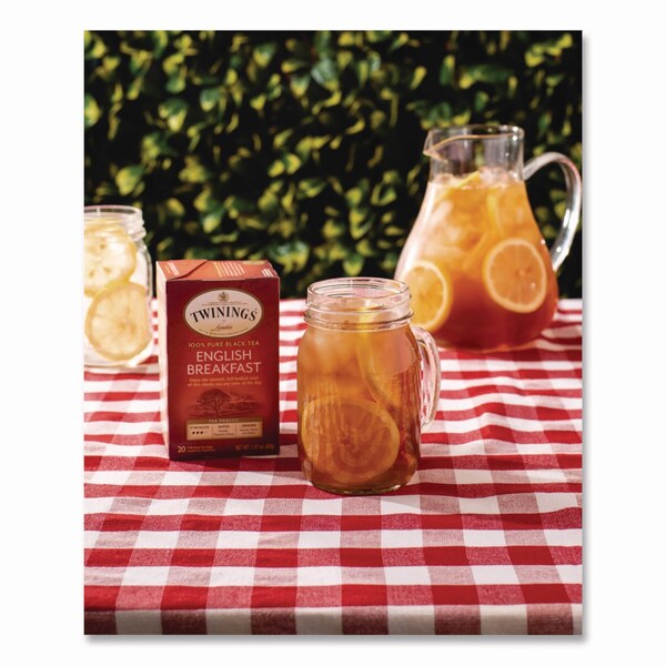 Twinings Tea Bags, English Breakfast, 3.53 oz, 50PK - TNA78221