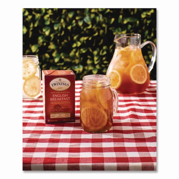 Twinings Tea Bags, English Breakfast, 3.53 oz, 50PK - TNA78221