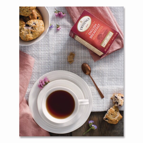 Twinings Tea Bags, English Breakfast, 3.53 oz, 50PK - TNA78221