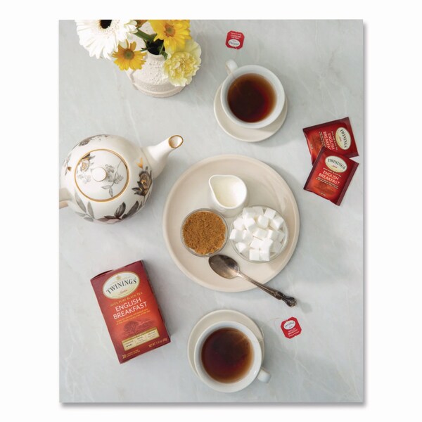 Twinings Tea Bags, English Breakfast, 3.53 oz, 50PK - TNA78221
