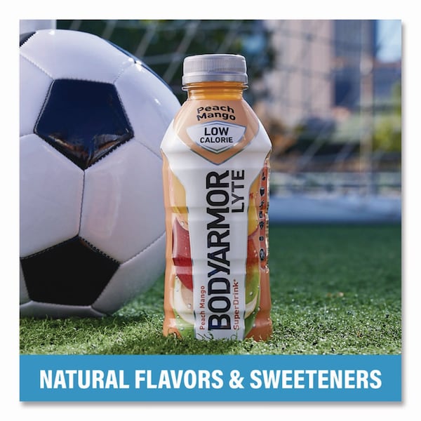 Bodyarmor LYTE Sports Drink, Peach Mango, 16 oz Bottle, 12PK - 100012-1.2