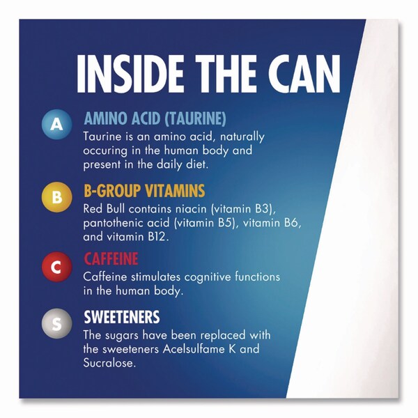 Red Bull Sugar-Free Energy Drink, 12 oz Can, 24PK - RBDRB4817